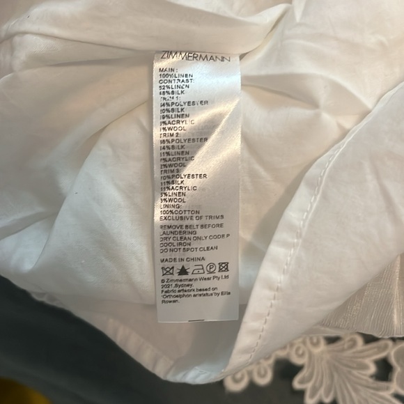 Zimmermann Lovestruck Skirt $950 sold out Size 0 - Picture 7 of 9